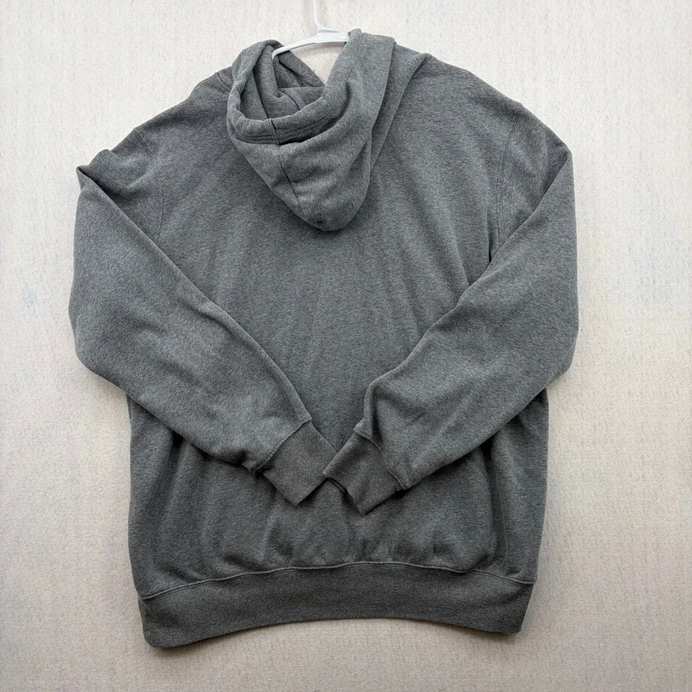 The North Face Mens XL Gray Grizzly Bear Forest Graphic Pullover Hoodie